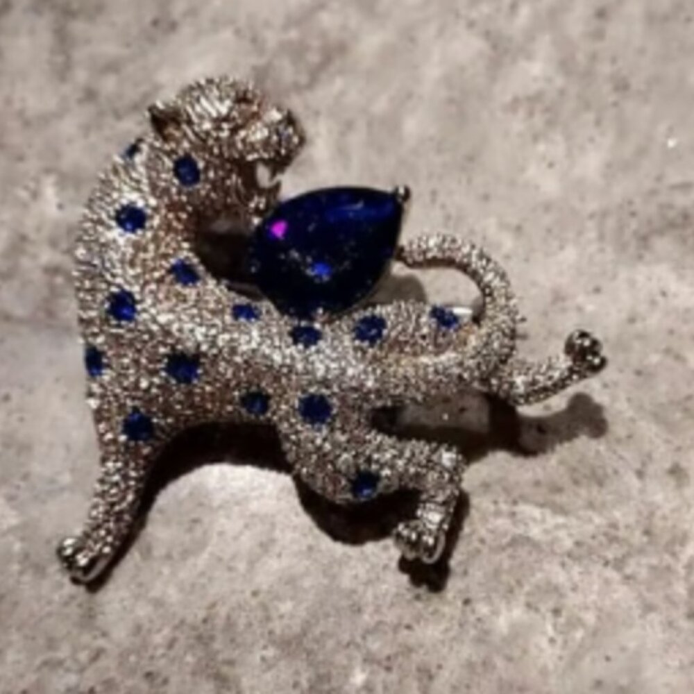 Cz By Kenneth Jay Lane Brooch - image 3